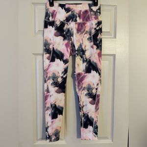 NWOT Apana High Waisted Watercolor Print Leggings